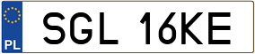 Trailer License Plate